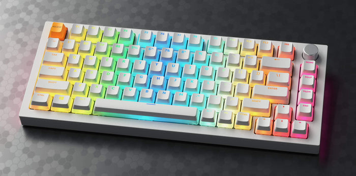 GMM PRO Keyboard with Aura Pudding-Style Keycaps (which are double shot)