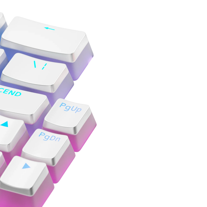 Keycaps Aura White US