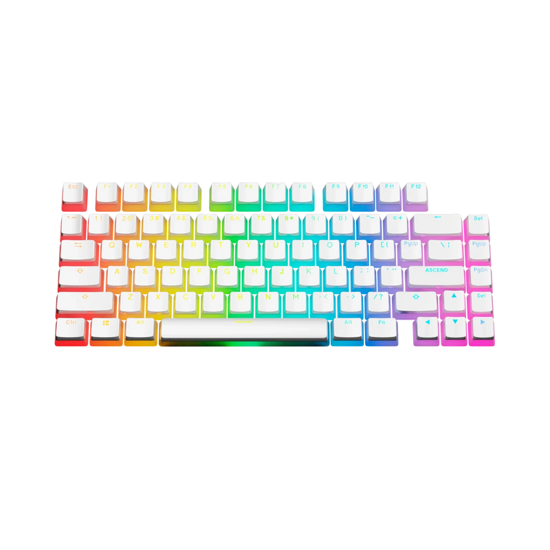 Keycaps Aura White US