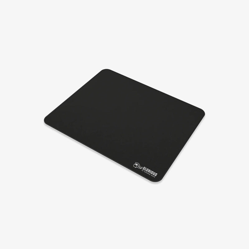 Stitched Cloth Mousepad Large in Black angle view