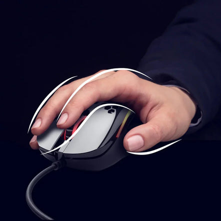 a hand holding a computer mouse