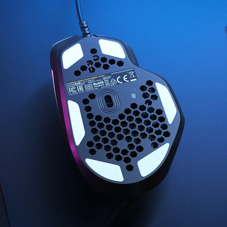 a black and white computer mouse