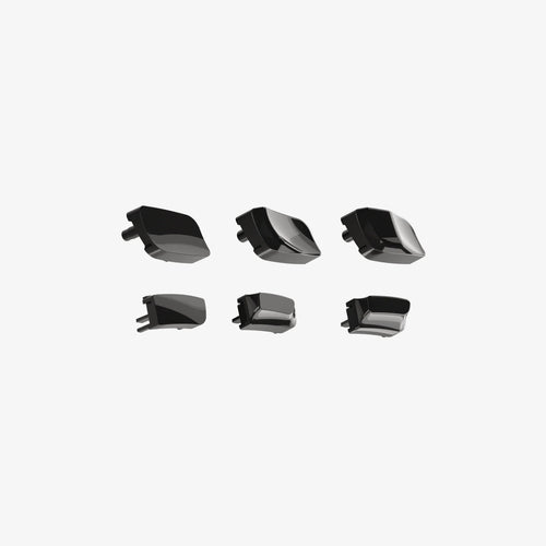 Model I Button Replacement Kit in Black, all button options shown on white background