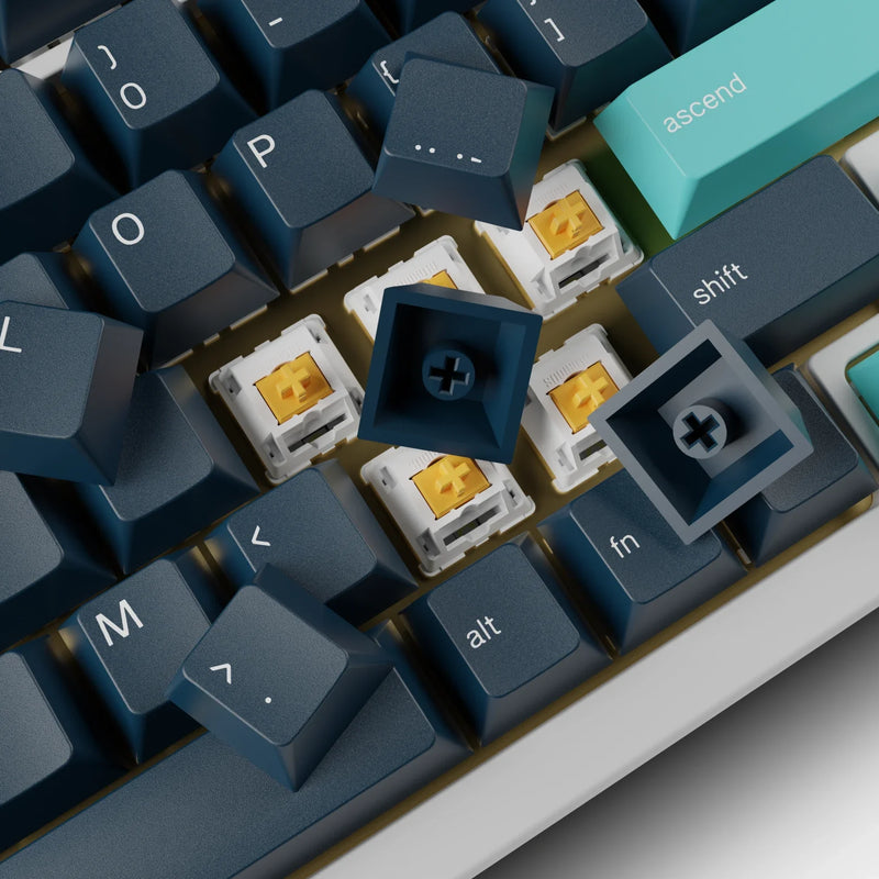GPBT Celestial Keycaps in Ice close up