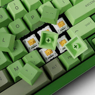 GPBT Olive keycaps close up
