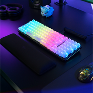 Polychroma Keycaps on a GMMK 2 keyboard in a dark desk setup