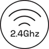 a wifi symbol in a circle