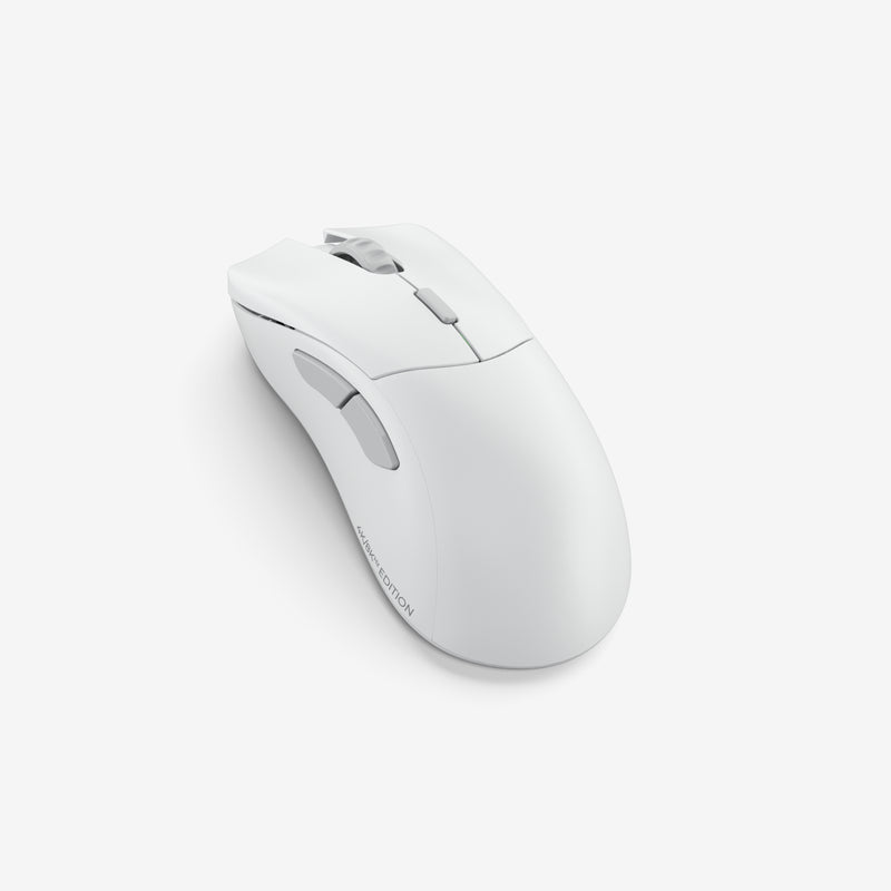 Model D 2 PRO 4K 8KHz Edition Mouse in White back angle view