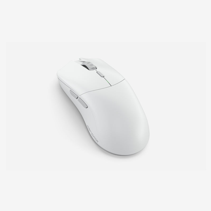 Model O 2 PRO 4K 8KHz Edition Mouse in White back angle view