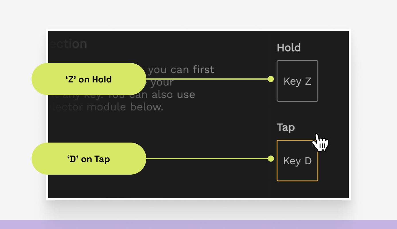 Set Mod Tap character in Glorious CORE