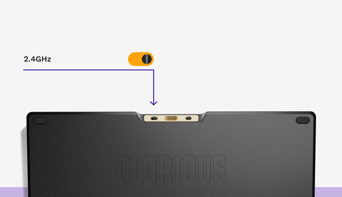 Ensure connection toggle switch is set to 2.4GHz