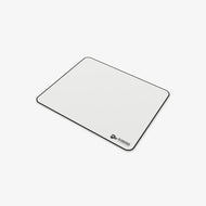Stitched Cloth Mousepad Large in White angle view