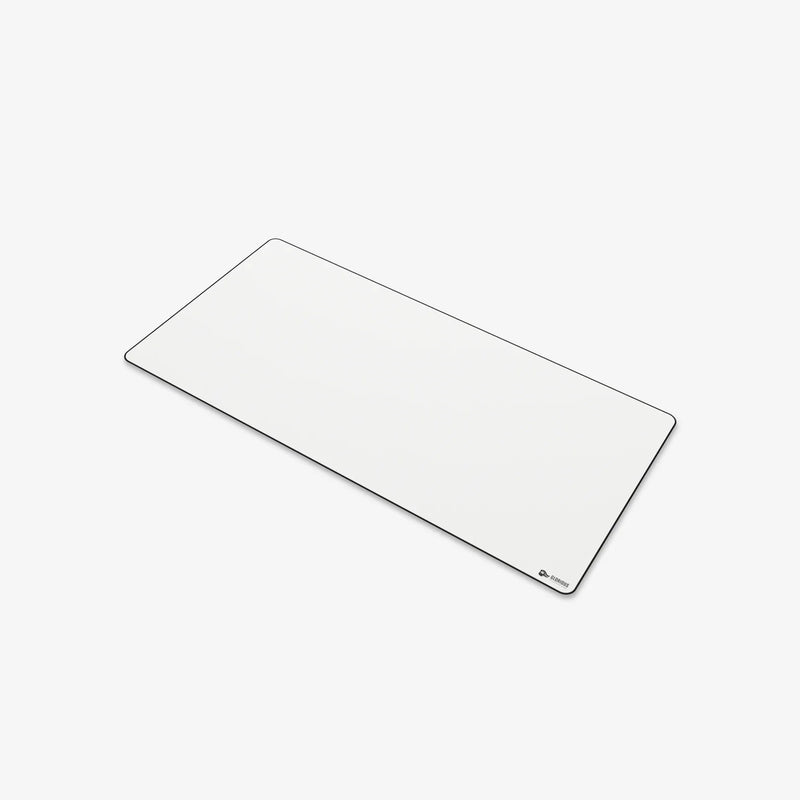 Stitched Cloth Mousepad XXL in White angle view