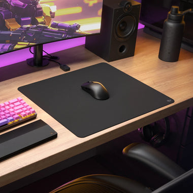 a computer mouse on a mouse pad